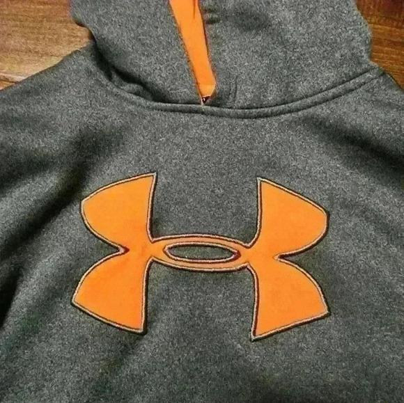 Under Armour heathered gray youth xsmall hoodie - Picture 2 of 4